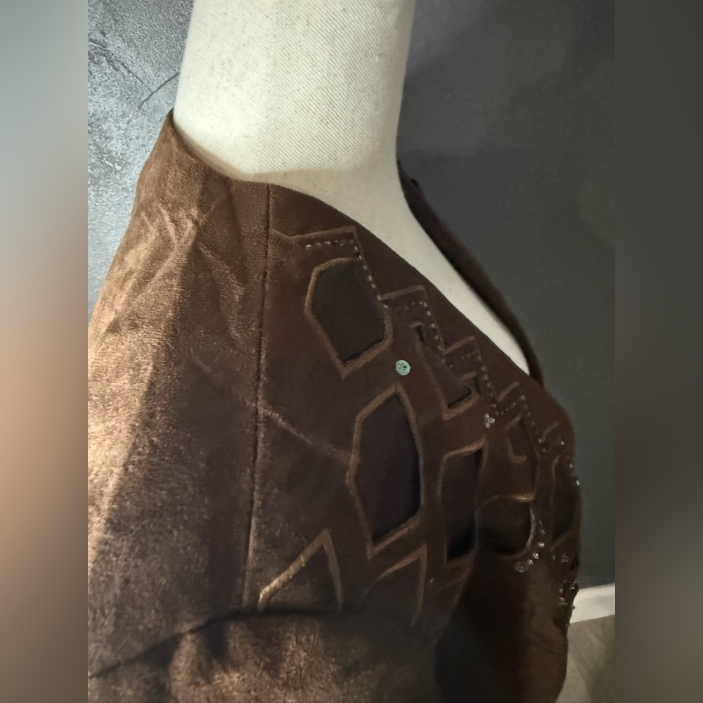 Brown Cutout Jacket - Women's - Picture 7 of 9